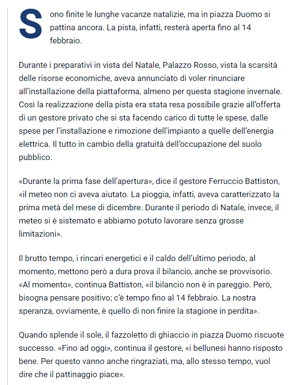 Testimonianza della voglia di pattinare